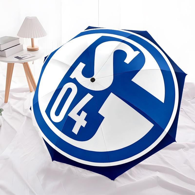 Schalke 04, - Automatic Opening and Closing, 8-rib Structure Portable Umbrella, Suitable for Men and Women in All Seasons - Perfect Gift for