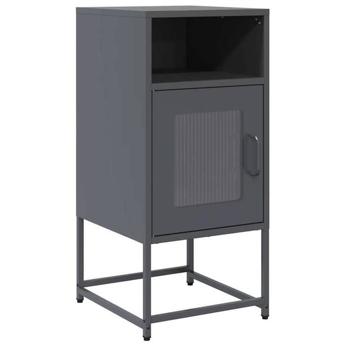 VidaXL Table de chevet anthracite 36x39x78 cm acier laminé à froid, table d'appoint, armoire de lit, table d'appoint pour 853412