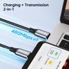 90 Degree Mobile Phone Laptop PD 240W 48V 5A USB C Fast Charging Cable Type-C Data Cord