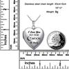 YOUFENG Love Heart Locket Necklace That Holds Pictures Engraved I Love You To the Moon and Back Photo Lockets