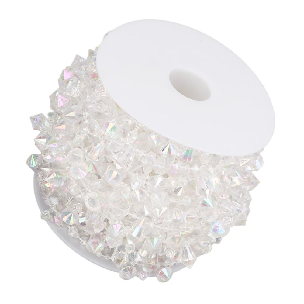 1pcs Clear Crystal Crystal Beads Chain Adjustable Length Acrylic Beads Chain Sewing Craft