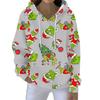 Christmas Hoodies For Women Funny Cute Printed Holiday Sweatshirt Winter Oversized Pullover Tops
