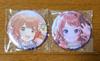 [USED] Gakuen Idolmaster Saki Hanami Yume Hanami CD Bonus Can Badge 2 Pieces