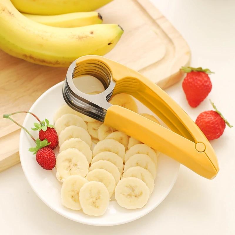 Banana Slicer Fruit Vegetable Sausage Slicer Sausage Chopper Fruit Cutter Cucumber Salad Cutter Food Processors Kitchen Cooking