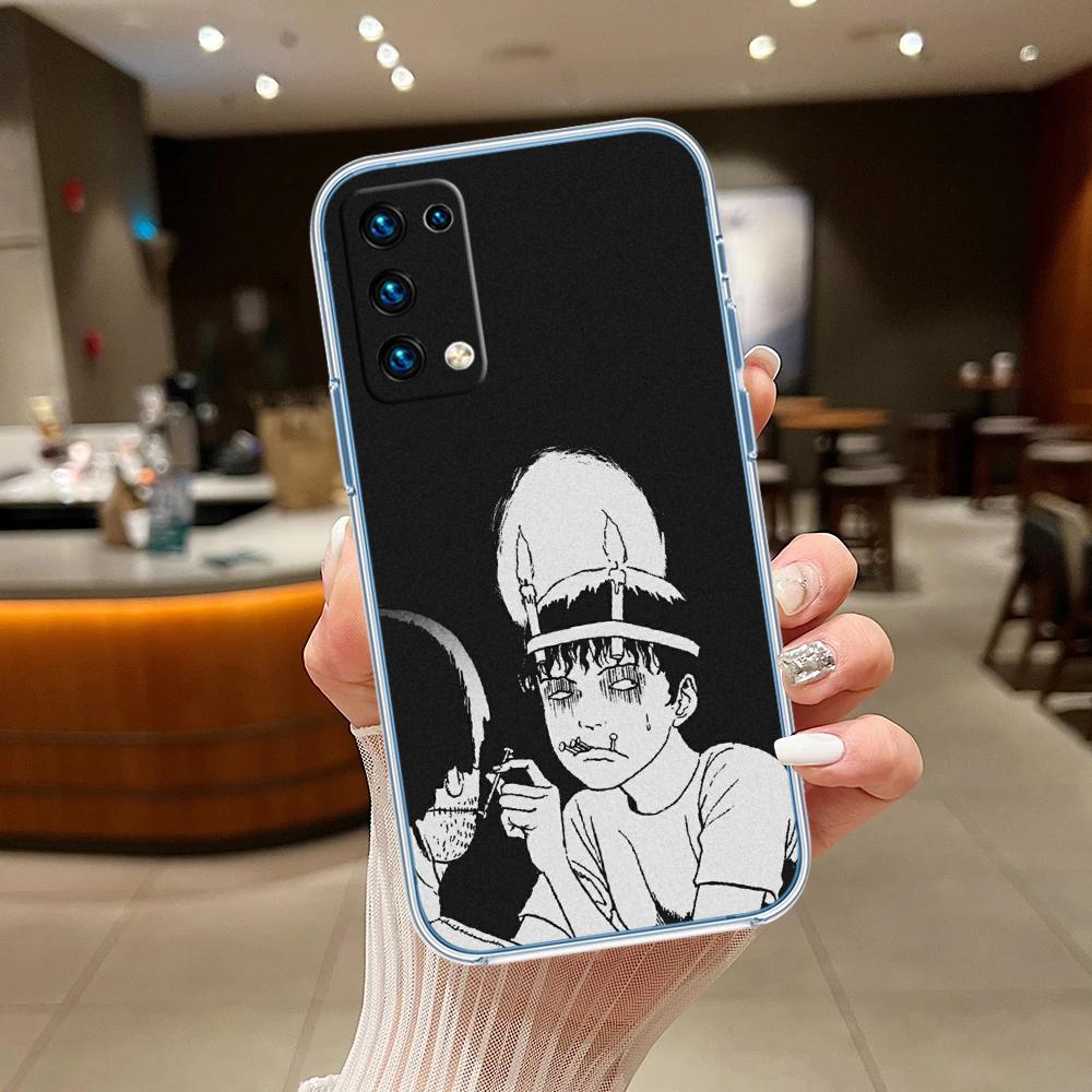 Junji Ito Tomie Transparent Phone Case for Motorola Moto G7 G8 G9 G84 G85 G73 G24 G15 Z2 Play Power Plus