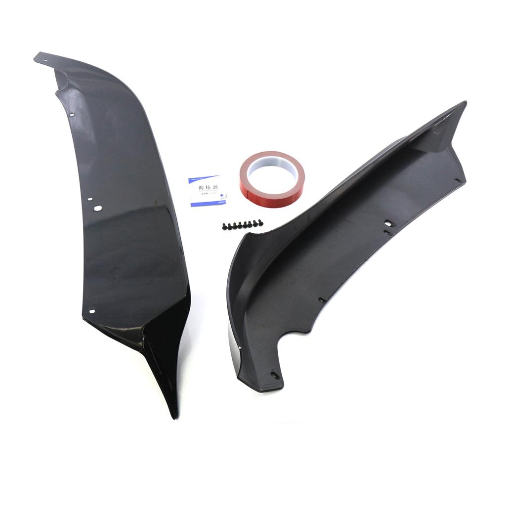 Глянцевый черный бампер, боковой сплиттер, крышка, губа, противотуманная фара, спойлер для BMW 3 серии E90 325i 335i седан LCI 4 двери