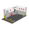 ПВХ Материал Парковочная Модель Автомобильная Игрушечная Гаражная Сцена DIY 1/32 Автомобильный Гараж Детский Подарок