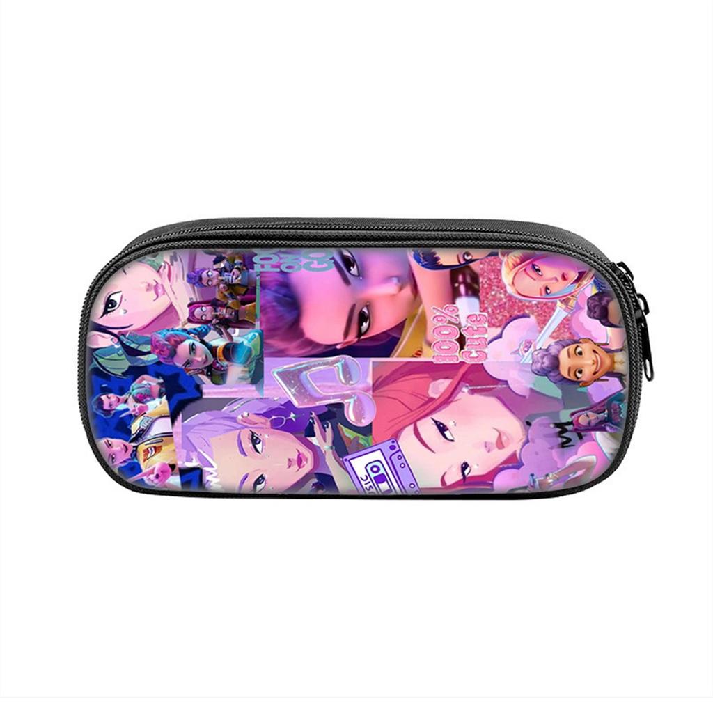 Печатный пенал для канцелярских принадлежностей с принтом ведьм для девочек, для учеников начальной и средней школы
