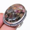 Natural Watermelon Tourmaline 925 Sterling Silver Jewelry Ring Size 8 r4F34