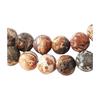 Нить из 60 круглых бусин 6 мм 6 мм из леопардовой яшмы.