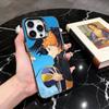 Чехол для телефона S-Shoyo H-Hinata BOY H-Haik-yu Для iPhone 17,16,15,14,13,12,11 Plus,Pro Max,XS,Красочный Серебряный Чехол для телефона Funda Cover