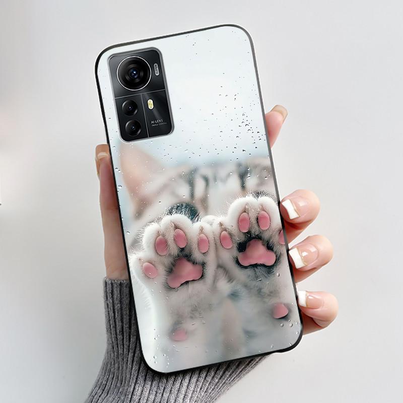 Чехол для ZTE Blade A72s A7050/V41 Умный чехол Роскошный Дракон Милый Крутой Мальчики Девочки Черный Матовый Мягкий ТПУ Силиконовый Чехол Задняя Крышка