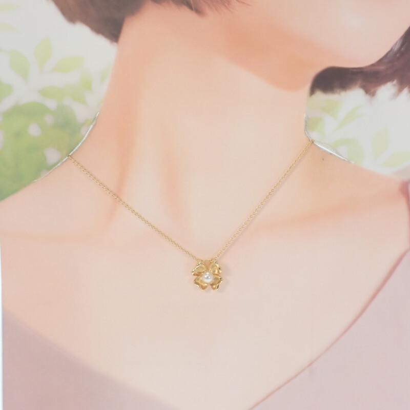 SAINT LAURENT  Necklace gold K18 yellow gold/Pearl Women