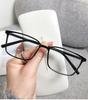 Vintage Art Glasses Frame Fashion Business TR90 Ultra-light Glasses for Men Women Square Eyeglasses Frames No Diopter