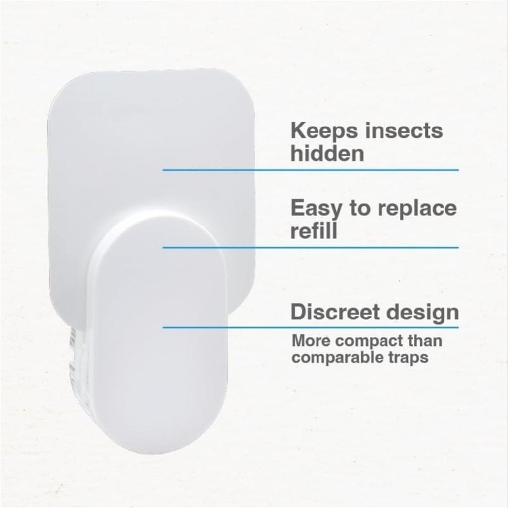 Safer Home Indoor Plug In For , Moths, Gnats, And Other Flying Insect – 2 Traps + 2 Glue Cards