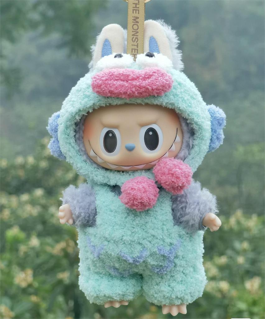 Кукольная одежда Labubu Three Generations - 17 см, наряды для кукол в виде бьющегося сердца, в виде макарон, из винила