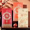 6PCS Vintage Luck Money Envelopes Chinese Style Money Pocket New Year Red Envelope  Spring Festival