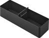 Yamazaki Jitsugyo Slim Storage Box with Main W32 X D10 X Small Items Easy To Carry 1855 (Yamazaki) Handle, Black, Body H9.6cm Tower, Storage,