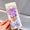 Сумка для детских заколок из ткани, Ткань для зажима-уточки, Основание для банта, Заколка для принцессы, Милые детские аксессуары для волос