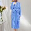 Thicken Warm Flannel Robe Winter Long Sleeve Plush Bathrobe Cardigan Women Fleece Nightgown Lounge Sleepwear Bathing Homewear