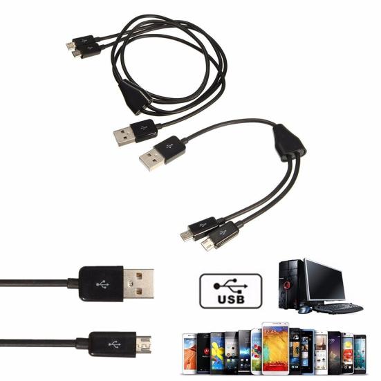 USB 2 Папа USB 2 Папа к Микро 1 к 2 Y-разветвитель