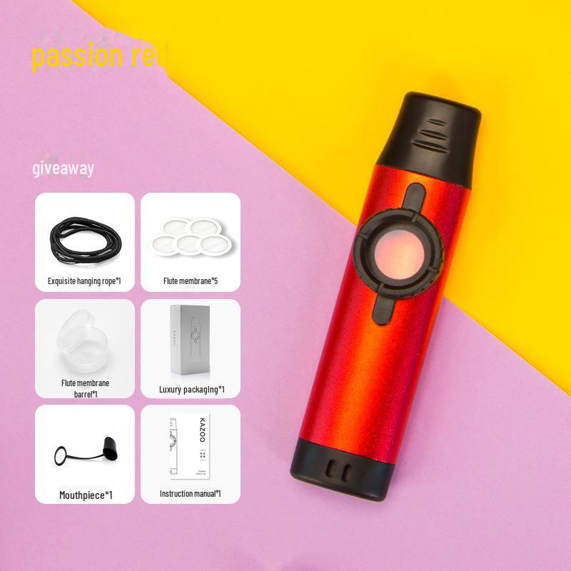 Премиальный металлический казу для легкого аккомпанемента на укулеле и гитаре