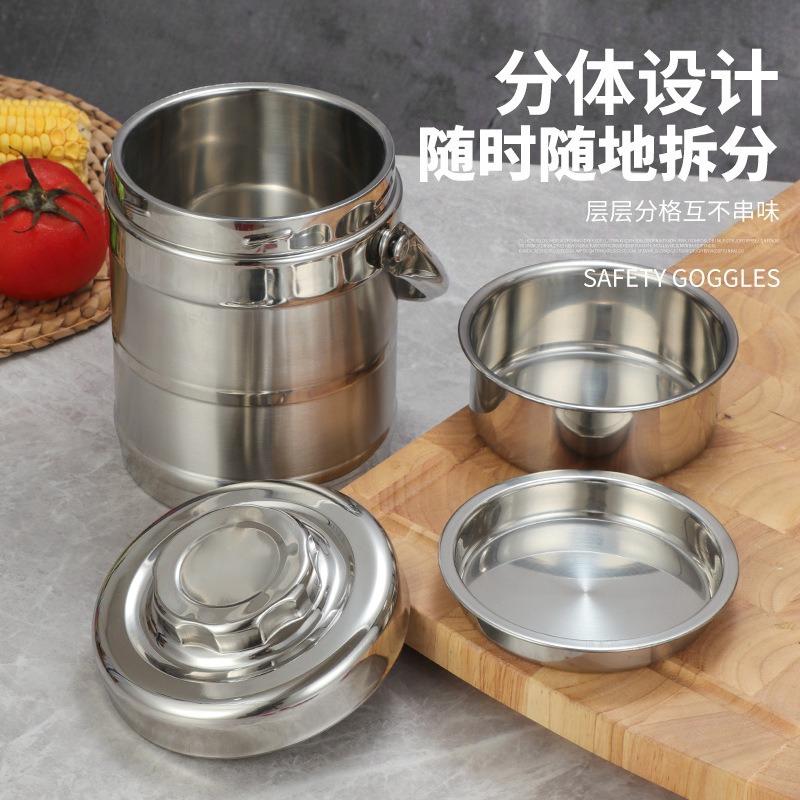 2026 Lunch Box Vacuum Bento Lunch Box Food Carrier Stainless Steel Insulated Thermos Food Container Storage Carrier Lunch Box