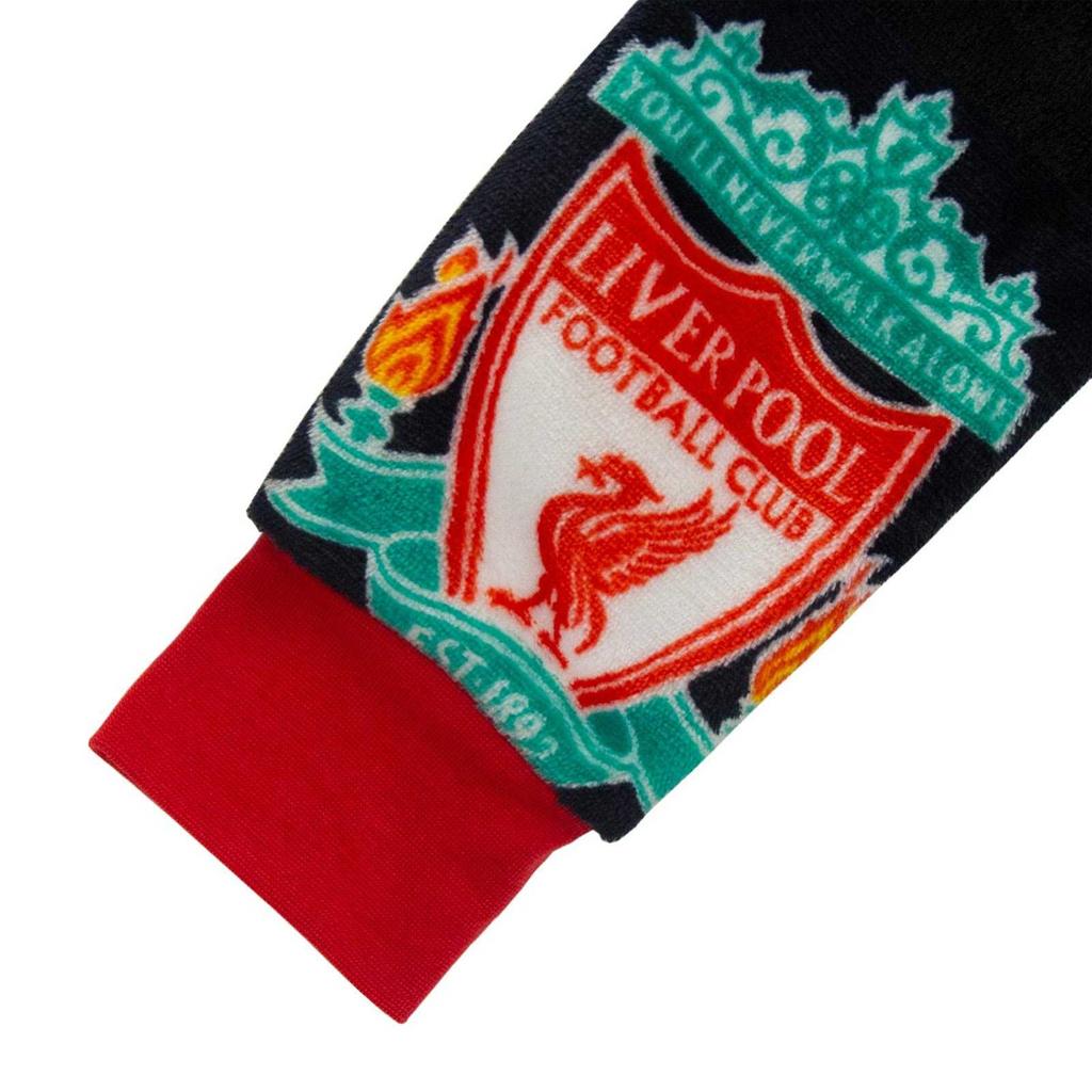 Liverpool FC Childrens/Kids Crest Fleece All-In-One Nightwear