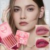Matte Lip Gloss Set 6 Color Lipstick Smooth and Lasting Display Lip Gloss Waterproof Moisturizing Lipstick Holiday Gift Box Set