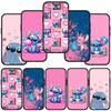 Phone Case for Samsung Galaxy S25 S24 S23 iPhone 16 15 Xiaomi Redmi Note 14 13 12 16E X 11 Pro Max OPPO Moto Huawei Blue Lilo Comics Stitch Pink Cover