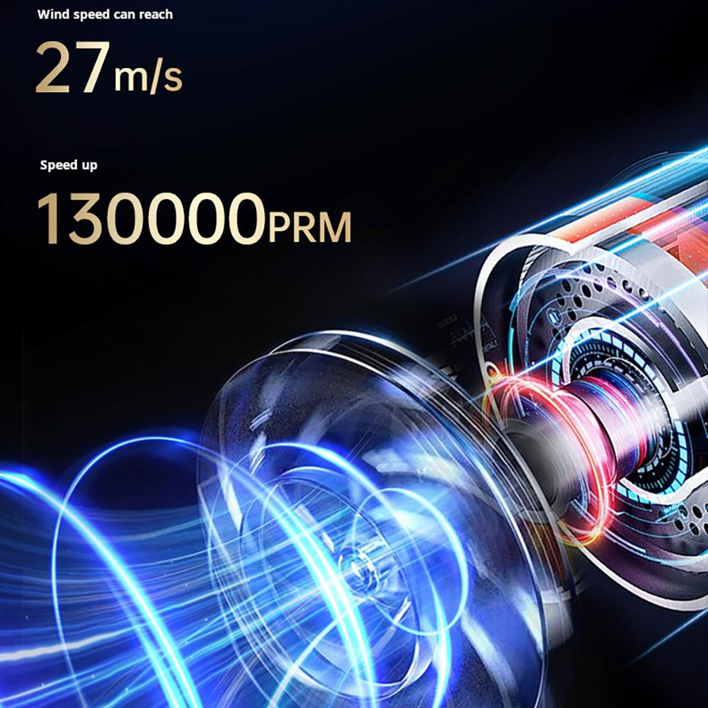 2025 Новый Бесщеточный Двигатель для Пылесоса 130000 об/мин Высокоскоростной Турбо Светодиодный Дисплей Ручной Воздуходув Мощный Беспроводной Пылесос Для Автомобиля
