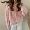 Autumn and Winter Women's Sweater Gentle Twist Coat Loose Soft Temperament Knitted Cardigan
