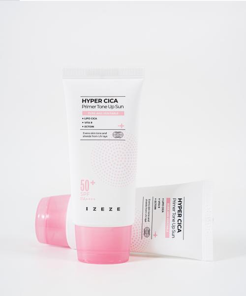 [IZEZE] Гипер Цика Праймер Тон-Ап Солнцезащитный Крем SPF 50+ PA++++ 50 мл