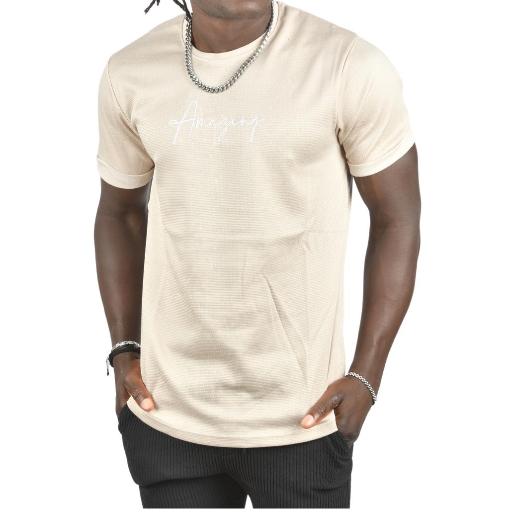 Футболка узкого кроя с двойными рукавами и надписью DeepSEA с рисунком спереди 2403213