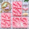 1 шт. силиконовая форма на 8 ячеек, 3D-форма динозавра для шоколадных конфет, пудинга, печенья, формы для выпечки, кондитерские принадлежности