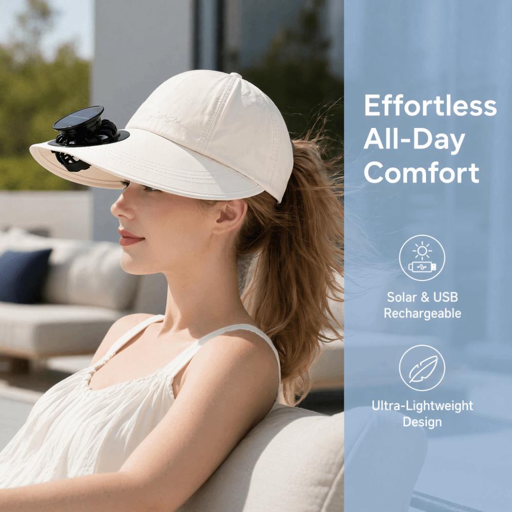 USB Charging Solar Fan Hat UV Resistant Baseball Cap New Sun Hat Summer