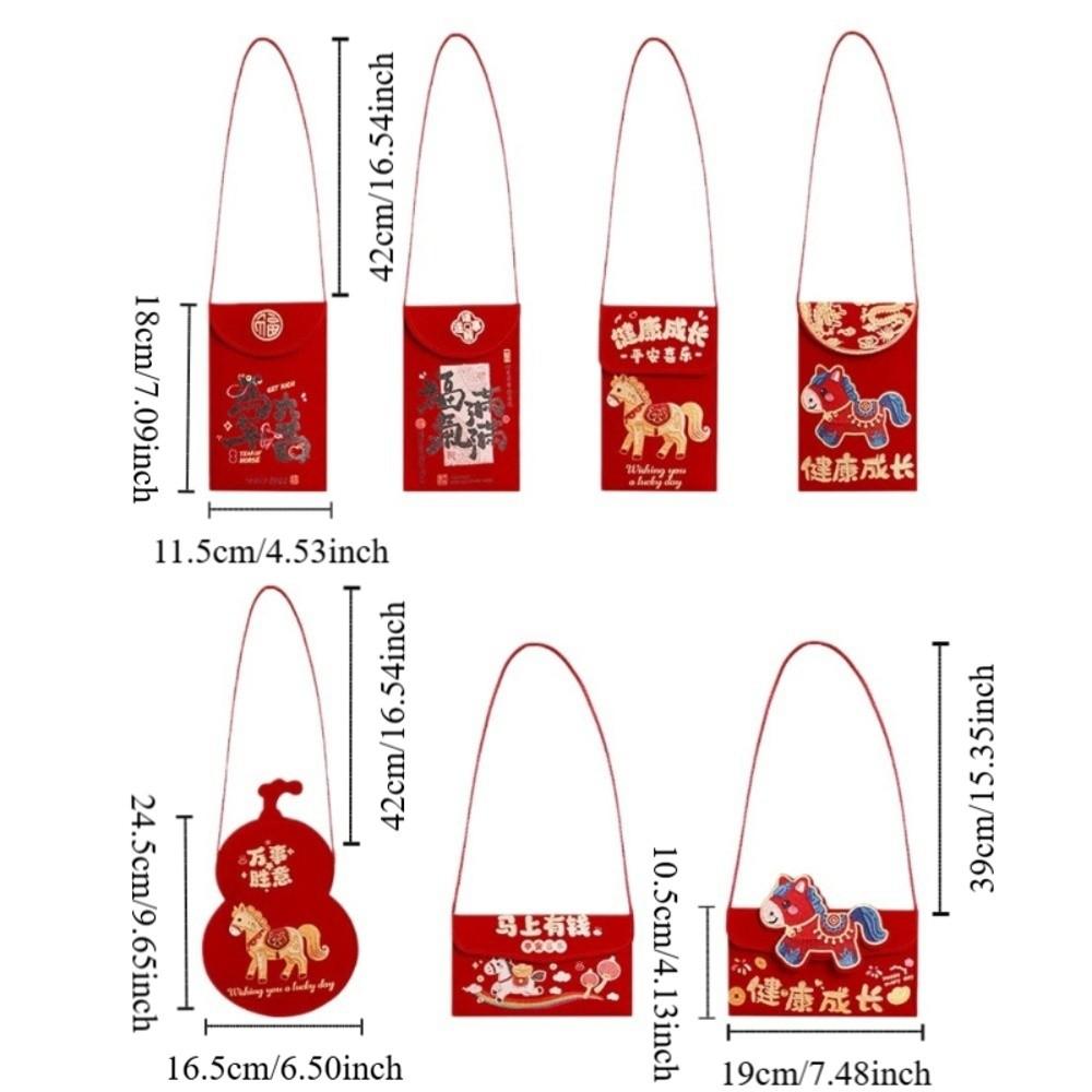 Traditional Good Lucky Money Bag Chinese Style Red Pocket Cloth Red Envelope  Wedding Gifts