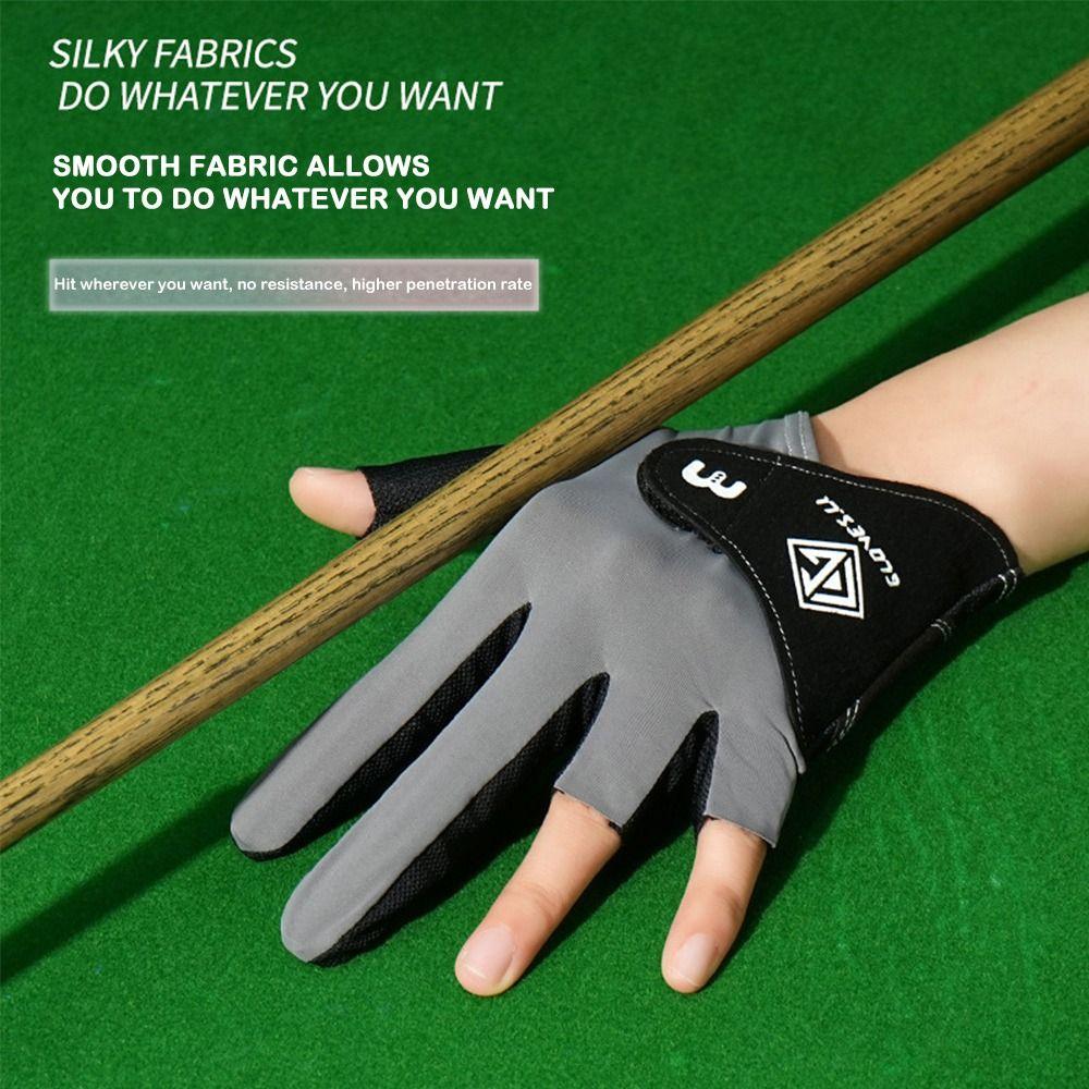 1pc Anti-slip Billiards Gloves Breathable Snooker Cue Sport Glove Pool Gloves  for Left Hand
