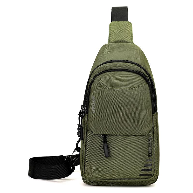 Men's Crossbody Bag Outdoor Riding Chest Bag Oxford Shoulder Bag