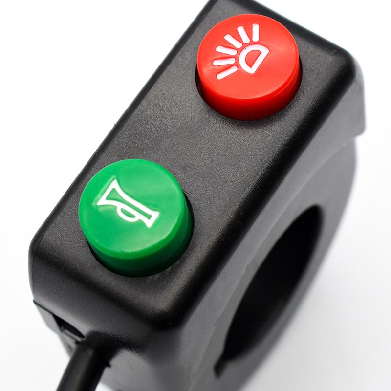 Motorcycle Handlebar Switch Electric Bike Scooter Horn Turn Signals On/Off Button Light Switch Accessories 22mm