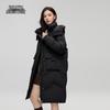 XueZhongFei Women's Mid-Length Detachable Hood Down Jacket