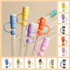 Cartoon Straw Cover Silicone Straw Dust Cap Cup Accessories Straw Topper Straw Decoration