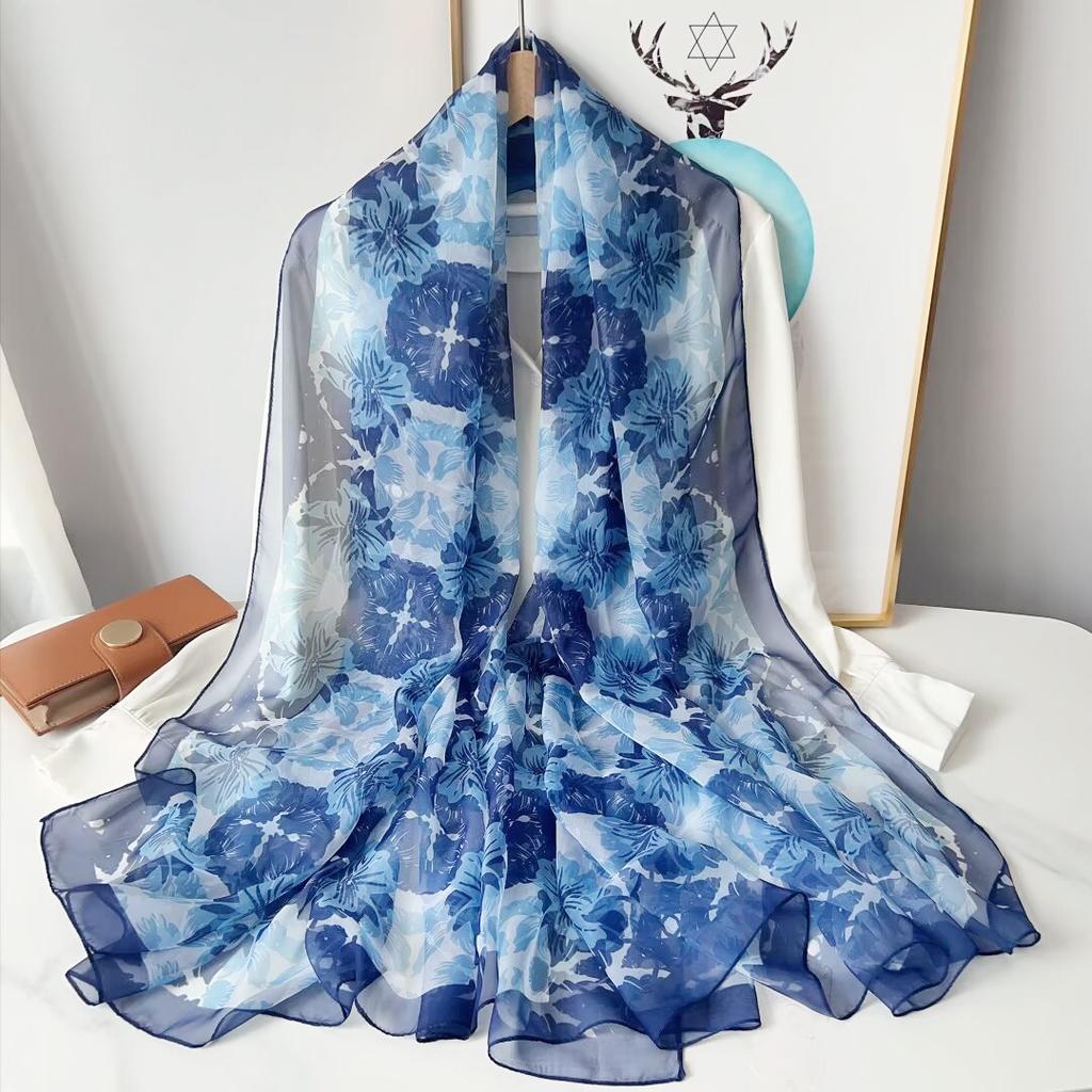 Шелковый шарф Модный дизайн Шейный Фуляр Женская Повязка на голову Роскошный Хиджаб Женский Теплый Пашмина Шарфы Эшарп Шаль Большая Накидка