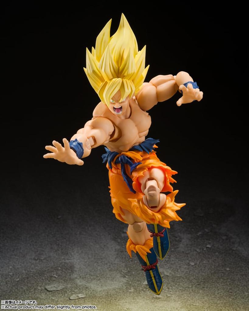 TAMASHII NATIONS Dragon Ball Super Saiyan Son Goku Super Approximately 145mm Painted Movable Figure S.H.Figuarts -Legendary Saiyan- ABS&PVC