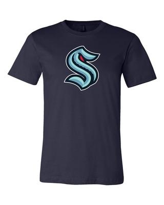 Футболка с логотипом S команды Seattle Kraken 6 размеров S-5XL!! Футболка Unisex