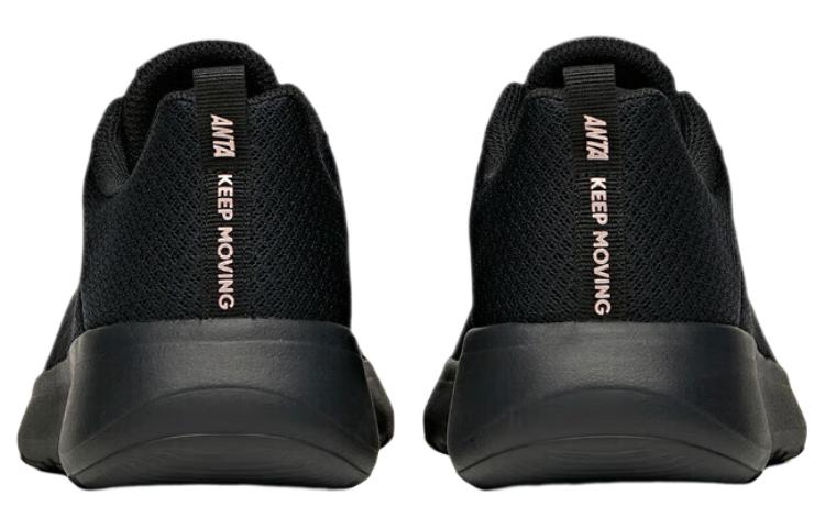 Women's Sneakers Anta Breathable Mesh Slip Resistant Abrasion Resistant Low top Running Shoes Women's Black