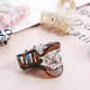 Cross Geometric Printing Small Hair Claw Cute Hairpin Korean Style Barrette Women Hair Accessories