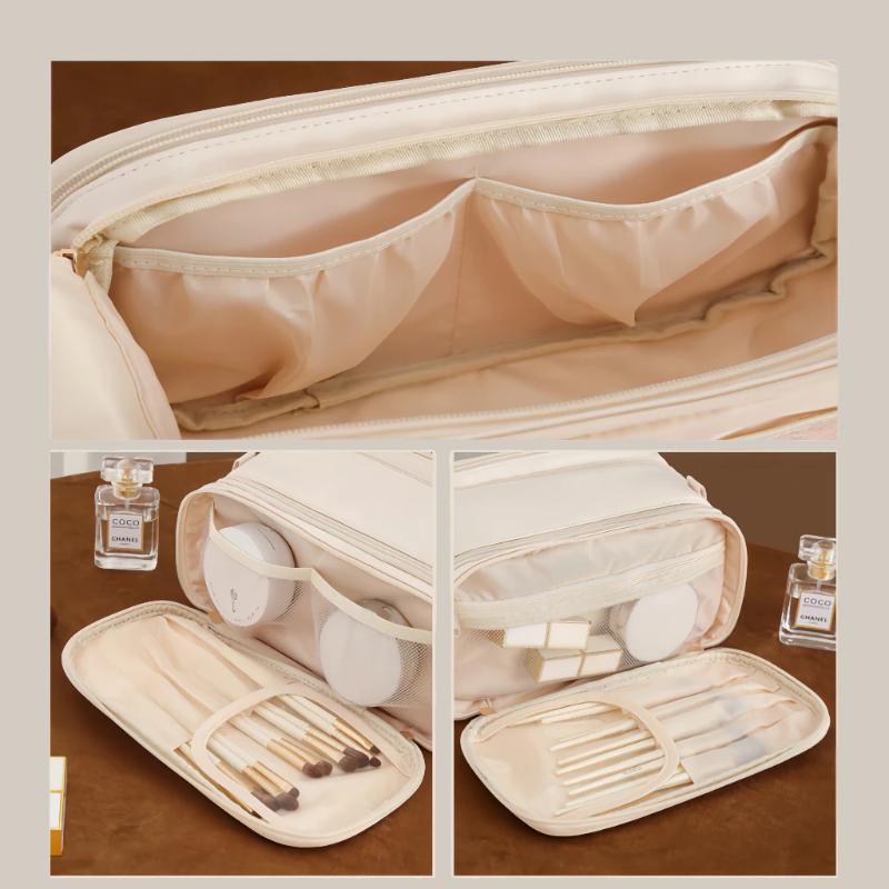 Travel Makeup Organizer Bag Large Capacity Multipurpose Storage Pouch for Cosmetics Personal Toiletries Outdoor Use