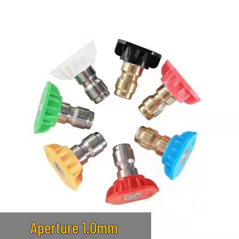 1/4 Ultra High Pressure Car Washer Nozzle: Quick-Connect Fan-Shaped Spray Attachment