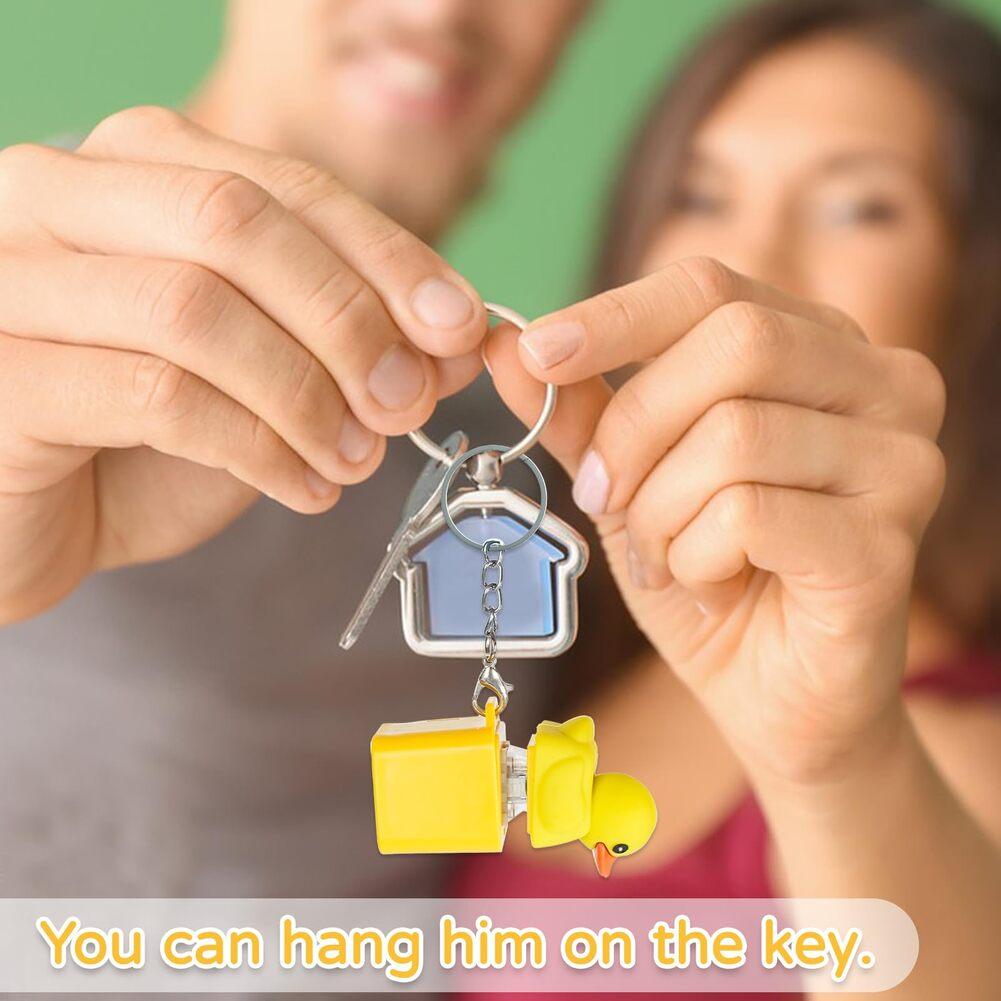 Anxiety Relief Tool Duck Quacking Toy Quacking Keychain Stress Reliever Toy
